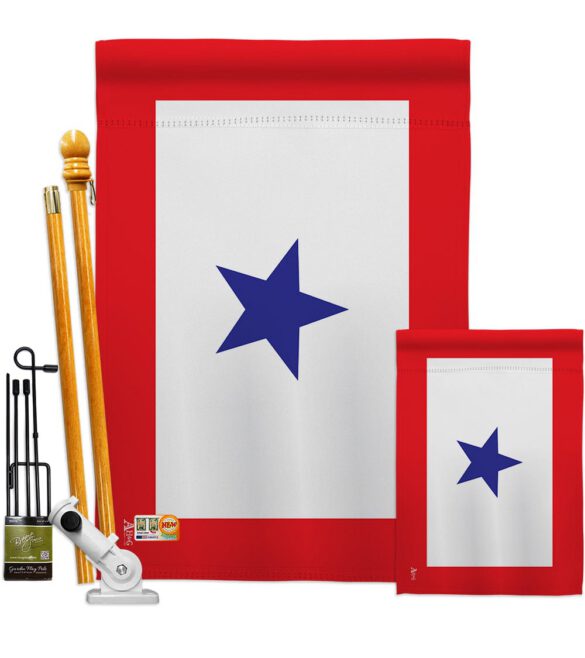 Blue Star - Military Americana Vertical Impressions Decorative Flags HG140343 Made In USA - Image 6