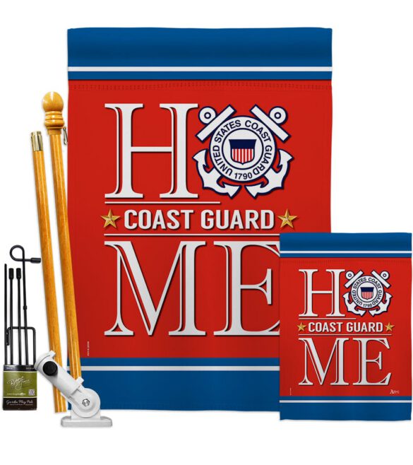 Coast Guard Home - Military Americana Vertical Impressions Decorative Flags HG140629 Made In USA - Image 6
