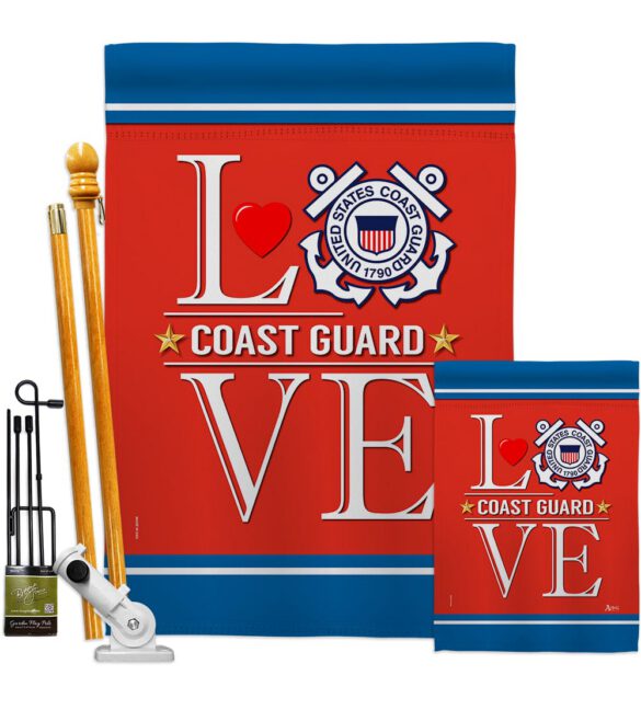 Coast Guard Love - Military Americana Vertical Impressions Decorative Flags HG140634 Made In USA - Image 6