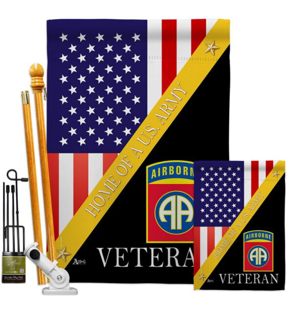 Home of 82nd Airborne - Military Americana Vertical Impressions Decorative Flags HG140891 Made In USA - Image 6