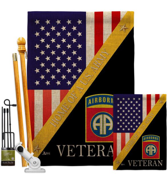 Home of 82nd Airborne - Military Americana Vertical Impressions Decorative Flags HG140891 Made In USA - Image 16