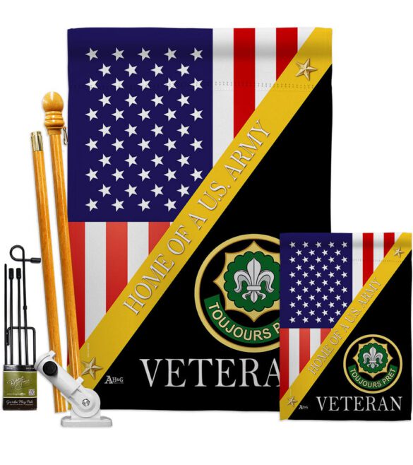 Home of 2nd Cavalry Regiment - Military Americana Vertical Impressions Decorative Flags HG140895 Made In USA - Image 6