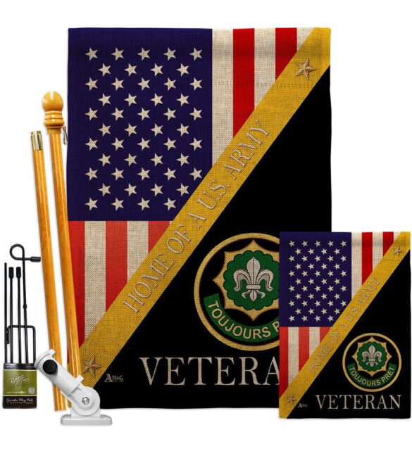 Home of 2nd Cavalry Regiment - Military Americana Vertical Impressions Decorative Flags HG140895 Made In USA - Image 16