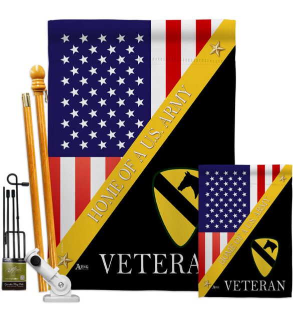 Home of 1st Cavalry Division - Military Americana Vertical Impressions Decorative Flags HG140896 Made In USA - Image 6