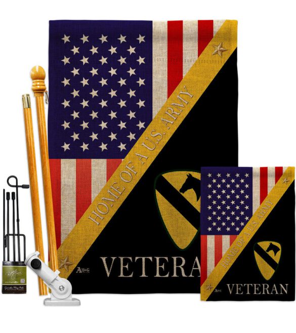 Home of 1st Cavalry Division - Military Americana Vertical Impressions Decorative Flags HG140896 Made In USA - Image 16