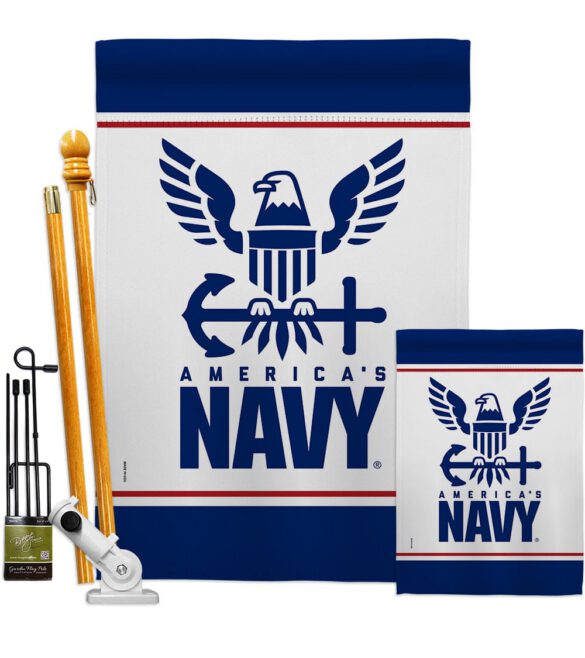 America Navy - Military Americana Vertical Impressions Decorative Flags HG170033 Made In USA - Image 7