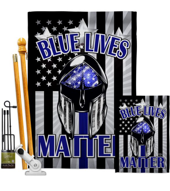 Blue Lives Matter - Military Americana Vertical Impressions Decorative Flags HG192286 Made In USA - Image 6