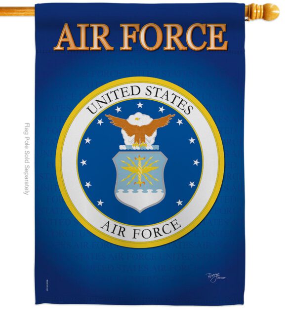 Air Force - Military Americana Vertical Impressions Decorative Flags HG108054 Imported - Image 3