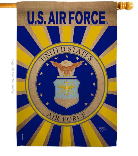 Air Force - Military Americana Vertical Impressions Decorative Flags HG108395 Made In USA - Image 3