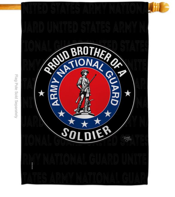 Army Proud Brother Soldier - Military Americana Vertical Impressions Decorative Flags HG108501 Made In USA - Image 3
