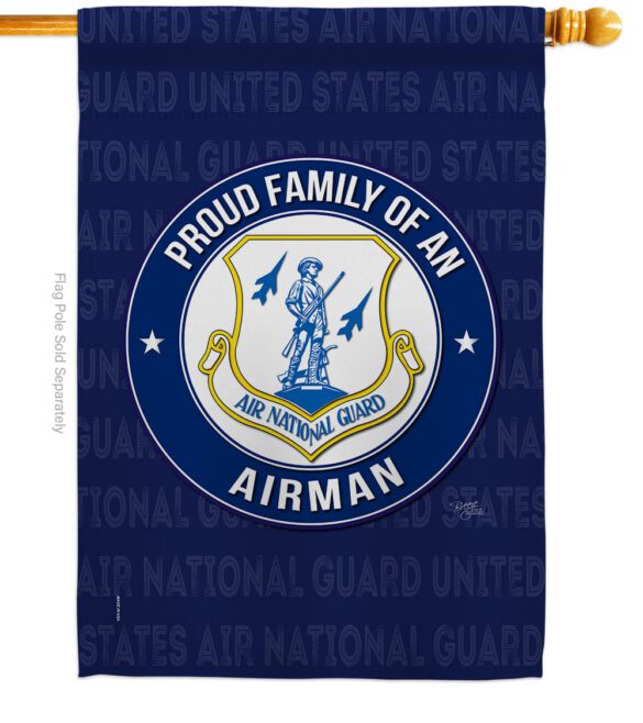 Air Force Proud Family Airman - Military Americana Vertical Impressions Decorative Flags HG108534 Made In USA - Image 3