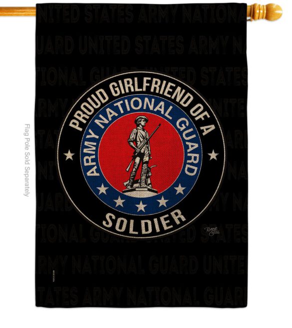 Army Proud Girlfriend Soldier - Military Americana Vertical Impressions Decorative Flags HG108546 Made In USA - Image 13