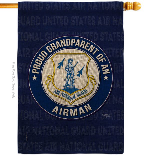 Air Force Proud Grandparent Airman - Military Americana Vertical Impressions Decorative Flags HG108552 Made In USA - Image 13