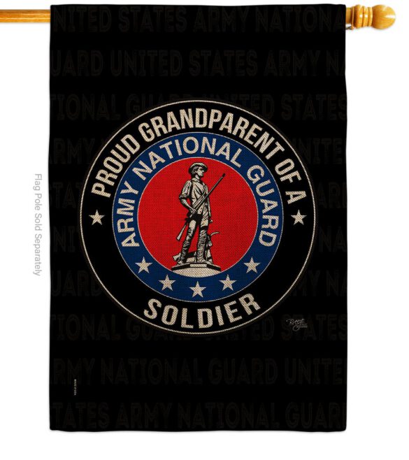 Army Proud Grandparent Soldier - Military Americana Vertical Impressions Decorative Flags HG108555 Made In USA - Image 13