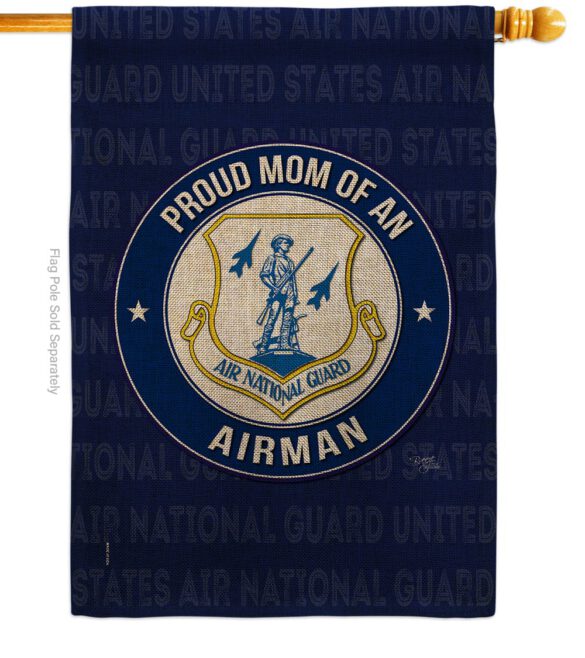 Air Force Proud Mom Airman - Military Americana Vertical Impressions Decorative Flags HG108570 Made In USA - Image 13