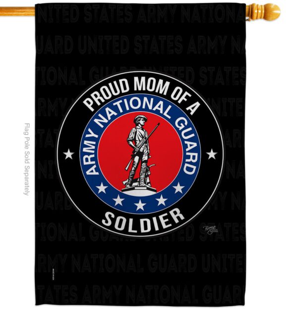 Army Proud Mom Soldier - Military Americana Vertical Impressions Decorative Flags HG108573 Made In USA - Image 3