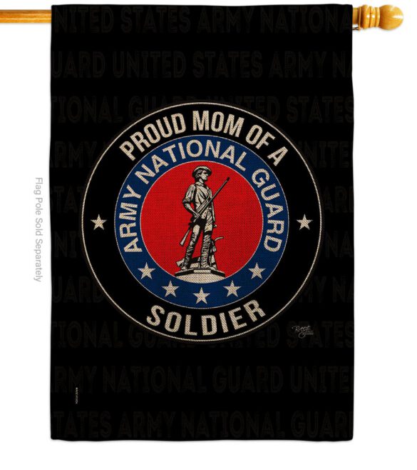 Army Proud Mom Soldier - Military Americana Vertical Impressions Decorative Flags HG108573 Made In USA - Image 13