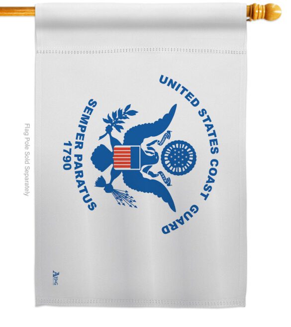 Coast Guard - Military Americana Vertical Impressions Decorative Flags HG140312 Made In USA - Image 2