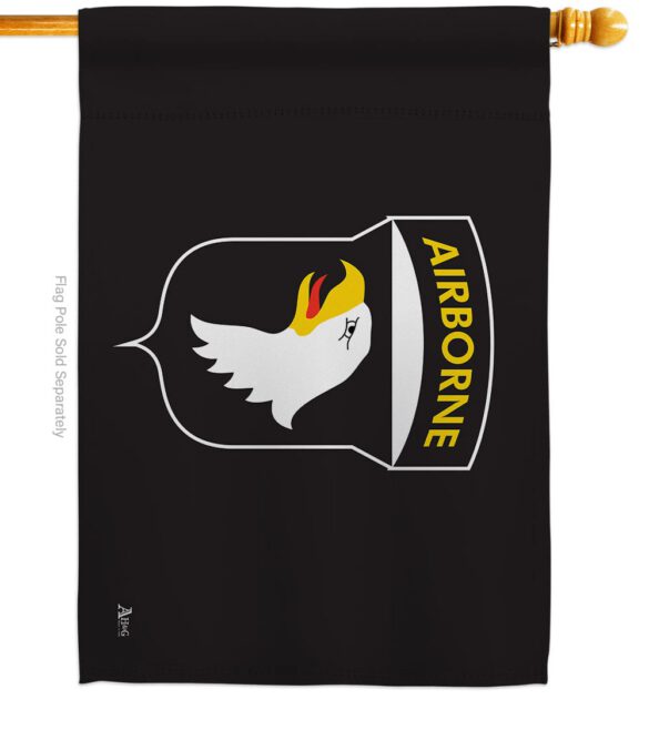 101st. Airborne - Military Americana Vertical Impressions Decorative Flags HG140315 Made In USA - Image 3