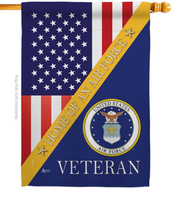 Home of Air Force - Military Americana Vertical Impressions Decorative Flags HG140606 Made In USA - Image 2