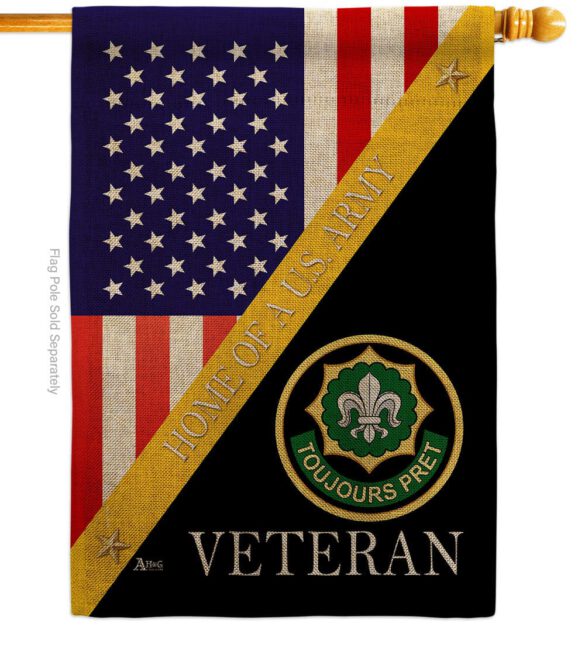 Home of 2nd Cavalry Regiment - Military Americana Vertical Impressions Decorative Flags HG140895 Made In USA - Image 12