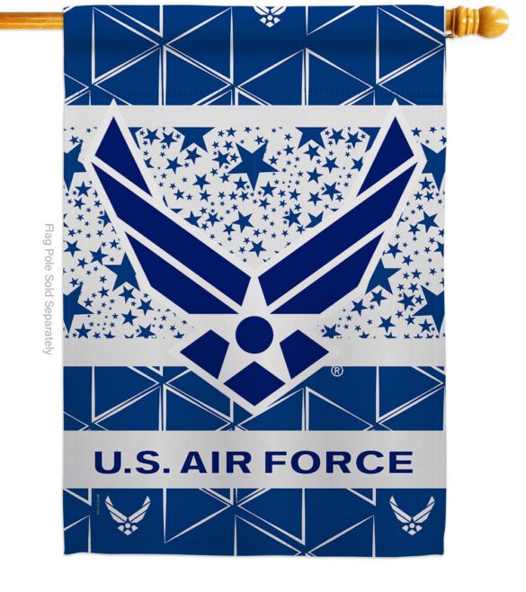 Air Force - Military Americana Vertical Impressions Decorative Flags HG170148 Made In USA - Image 3