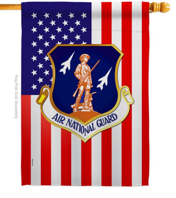Air National Guard - Military Americana Vertical Impressions Decorative Flags HG170169 Made In USA - Image 3