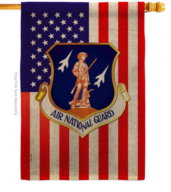 Air National Guard - Military Americana Vertical Impressions Decorative Flags HG170169 Made In USA - Image 15