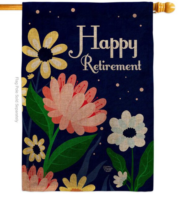 Happy Retirement - Military Americana Vertical Impressions Decorative Flags HG192580 Made In USA - Image 12