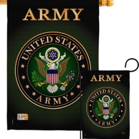Army - Military Americana Vertical Impressions Decorative Flags HG108055 Made In USA