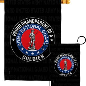 Army Proud Grandparent Soldier - Military Americana Vertical Impressions Decorative Flags HG108555 Made In USA