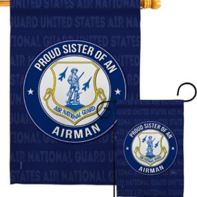 Air Force Proud Sister Airman - Military Americana Vertical Impressions Decorative Flags HG108579 Made In USA