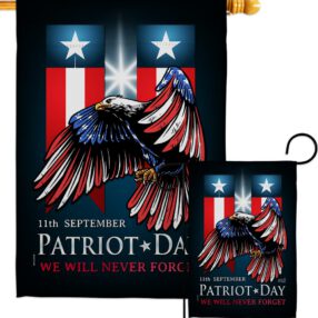 911 Patriot Day - Military Americana Vertical Impressions Decorative Flags HG137289 Made In USA