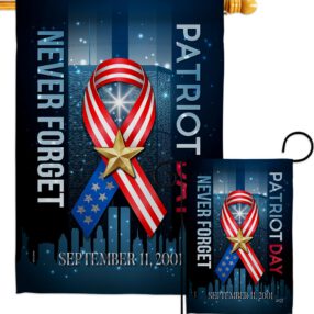 911 Never Forget - Military Americana Vertical Impressions Decorative Flags HG137290 Made In USA