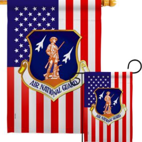 Air National Guard - Military Americana Vertical Impressions Decorative Flags HG170169 Made In USA