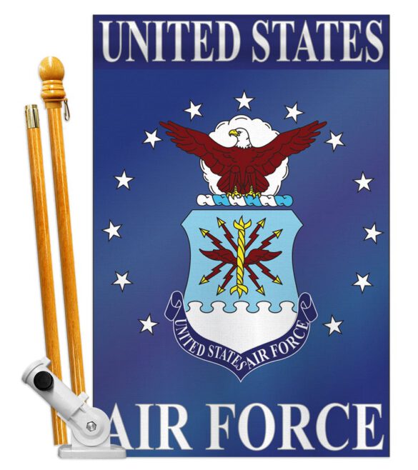 Air Force - Military Americana Vertical Applique Decorative Flags HG108015 - Image 3