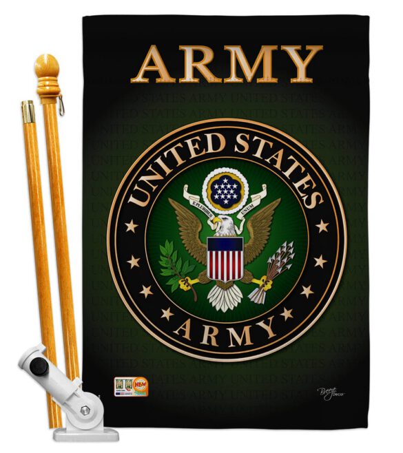 Army - Military Americana Vertical Impressions Decorative Flags HG108055 Made In USA - Image 6
