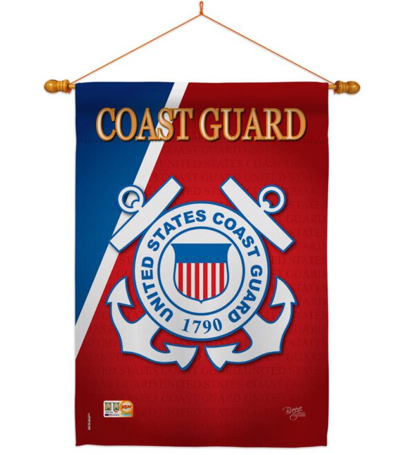 Coast Guard - Military Americana Vertical Impressions Decorative Flags HG108056 Made In USA - Image 10