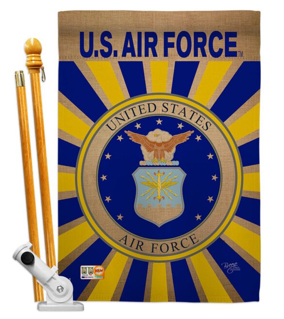 Air Force - Military Americana Vertical Impressions Decorative Flags HG108395 Made In USA - Image 6