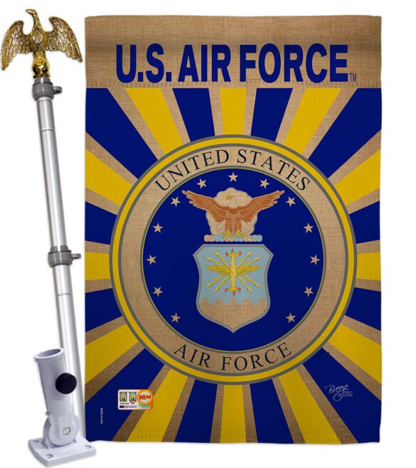 Air Force - Military Americana Vertical Impressions Decorative Flags HG108395 Made In USA - Image 10