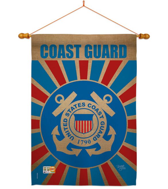 Coast Guard - Military Americana Vertical Impressions Decorative Flags HG108397 Made In USA - Image 10