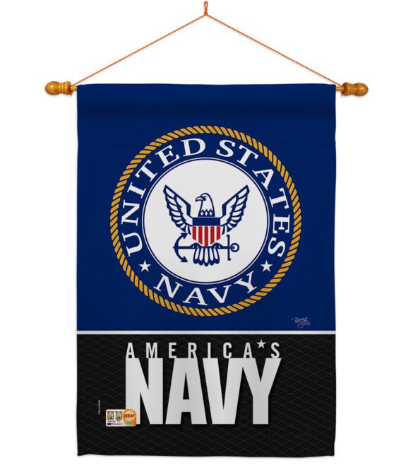 America Navy - Military Americana Vertical Impressions Decorative Flags HG108408 Made In USA - Image 11