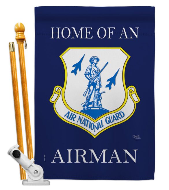 Home of Air National Guard Airman - Military Americana Vertical Impressions Decorative Flags HG108470 Made In USA - Image 5