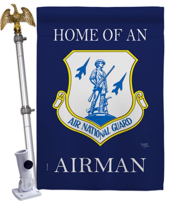 Home of Air National Guard Airman - Military Americana Vertical Impressions Decorative Flags HG108470 Made In USA - Image 9