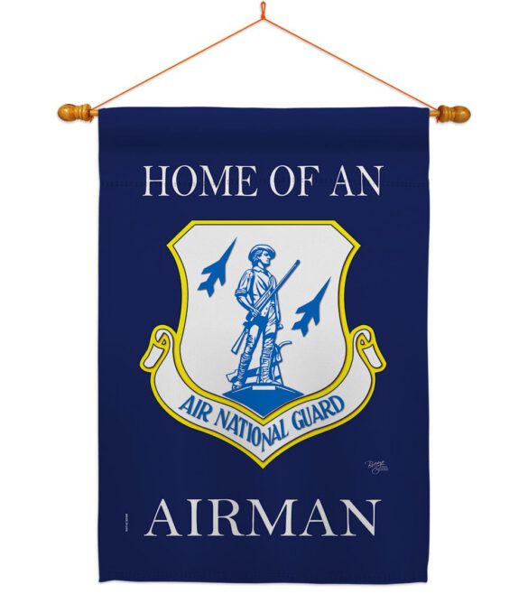 Home of Air National Guard Airman - Military Americana Vertical Impressions Decorative Flags HG108470 Made In USA - Image 10