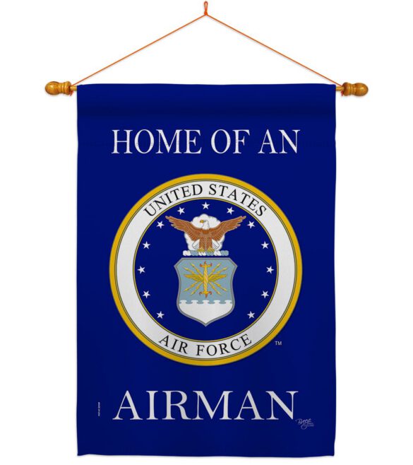 Home of Airman - Military Americana Vertical Impressions Decorative Flags HG108475 Made In USA - Image 10