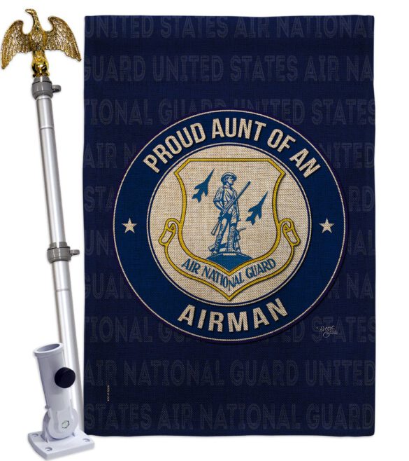 Air Force Proud Aunt Airman - Military Americana Vertical Impressions Decorative Flags HG108489 Made In USA - Image 20