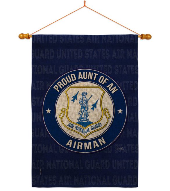 Air Force Proud Aunt Airman - Military Americana Vertical Impressions Decorative Flags HG108489 Made In USA - Image 21