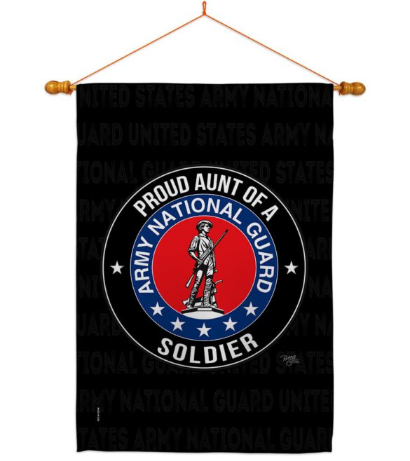 Army Proud Aunt Soldier - Military Americana Vertical Impressions Decorative Flags HG108492 Made In USA - Image 11