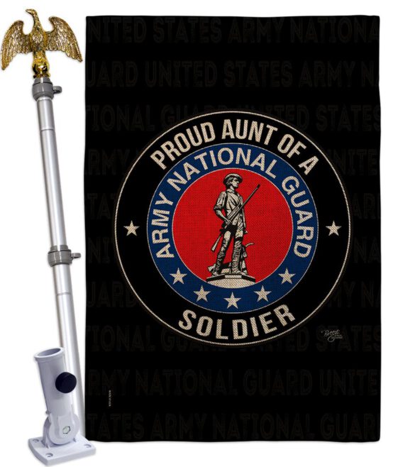 Army Proud Aunt Soldier - Military Americana Vertical Impressions Decorative Flags HG108492 Made In USA - Image 20